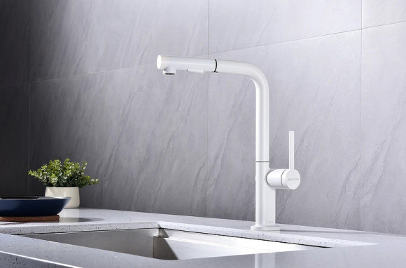 Смеситель для кухни Paulmark Neo Ne214419-431 Белый матовый