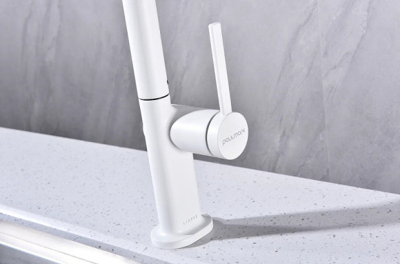 Смеситель для кухни Paulmark Neo Ne214419-431 Белый матовый