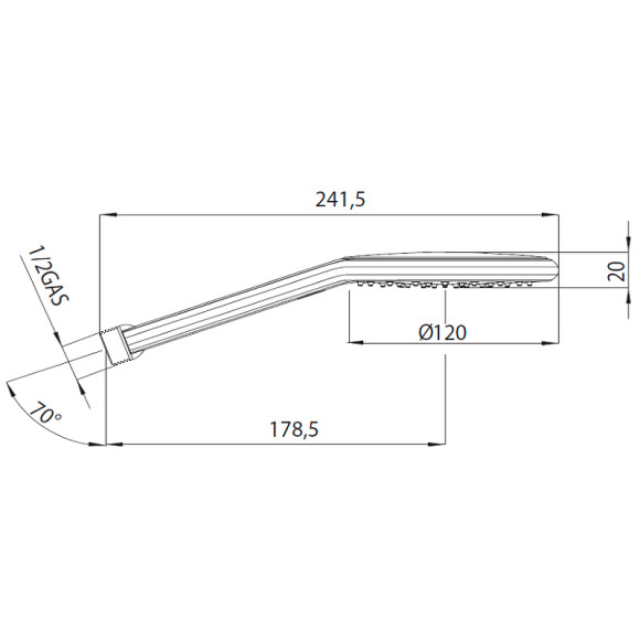 Ручной душ Bossini Agua B00172.030 Хром Ручной душ Bossini Agua B00172.030 Хром