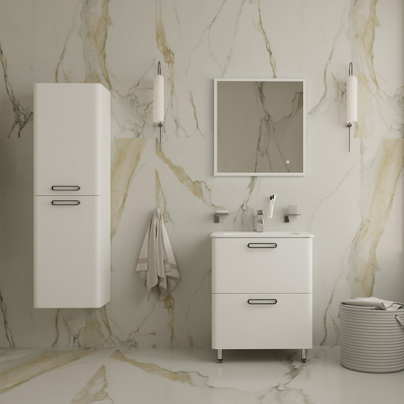 Тумба с раковиной Iddis Brick 60 BRI60WFi95K Белая