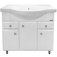 Тумба с раковиной Comforty Сочи 85 00004134639 Белая