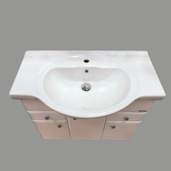 Тумба с раковиной Comforty Сочи 85 00004134639 Белая Тумба с раковиной Comforty Сочи 85 00004134639 Белая