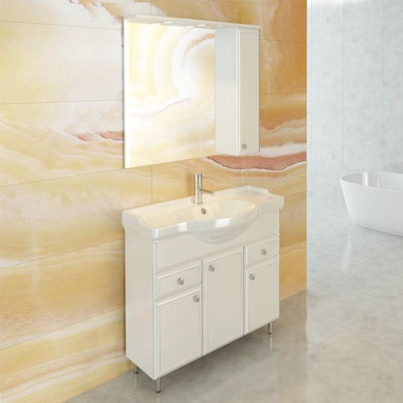 Тумба с раковиной Comforty Сочи 85 00004134639 Белая Тумба с раковиной Comforty Сочи 85 00004134639 Белая