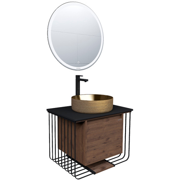 Тумба под раковину Grossman Винтаж 70 107007 подвесная Веллингтон Черная Тумба под раковину Grossman Винтаж 70 107007 подвесная Веллингтон Черная