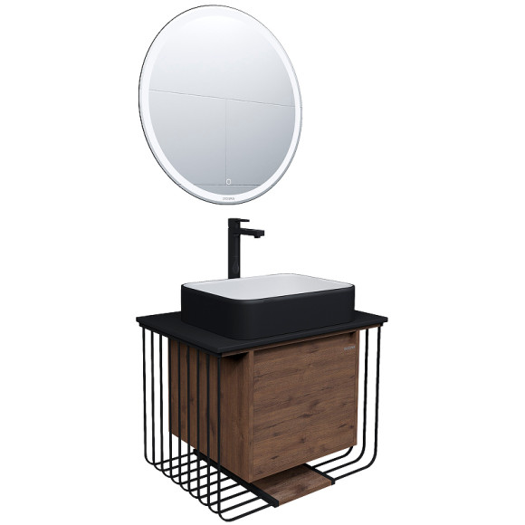 Тумба под раковину Grossman Винтаж 70 107007 подвесная Веллингтон Черная Тумба под раковину Grossman Винтаж 70 107007 подвесная Веллингтон Черная