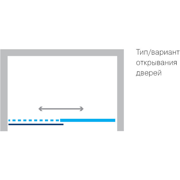 Душевая дверь Koller Pool Trend 120 TD120G профиль Хром стекло рифленое Душевая дверь Koller Pool Trend 120 TD120G профиль Хром стекло рифленое