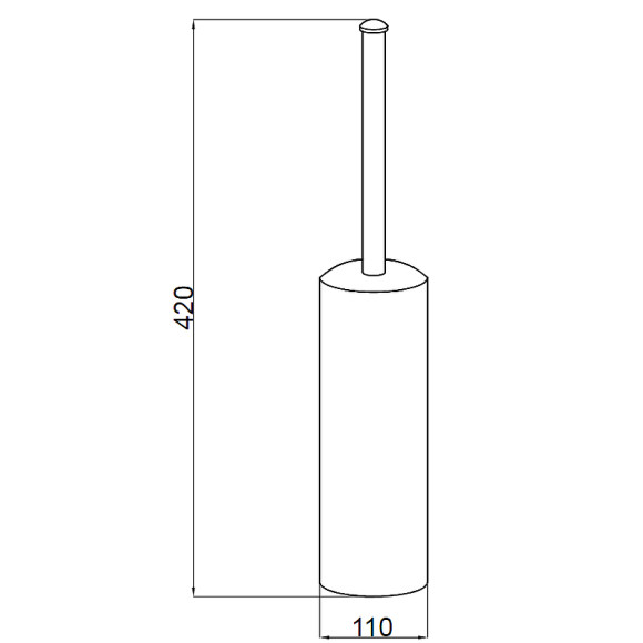 Ершик для унитаза Boheme Vogue Nero 10189 Хром Ершик для унитаза Boheme Vogue Nero 10189 Хром