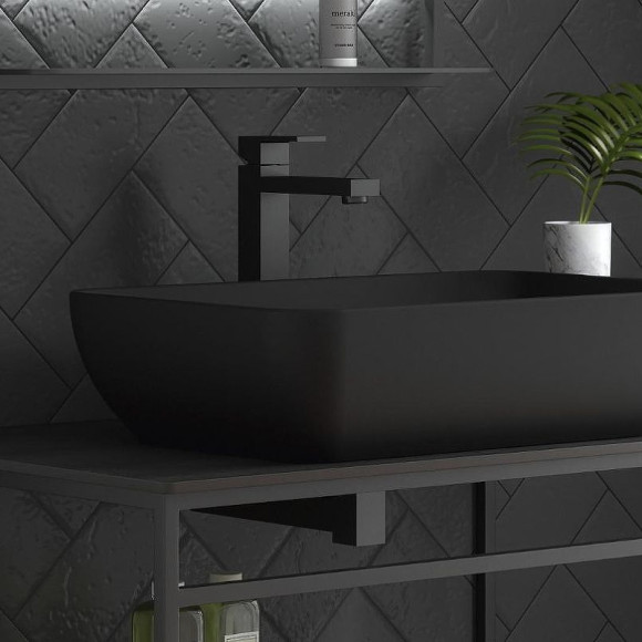 Смеситель для раковины Kerama Marazzi Futura 66419KM.01.093 Черный матовый Смеситель для раковины Kerama Marazzi Futura 66419KM.01.093 Черный матовый