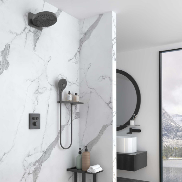 Душевая система Vincea Inspire VSFW-3I21MT1RGM с термостатом Вороненая сталь Душевая система Vincea Inspire VSFW-3I21MT1RGM с термостатом Вороненая сталь