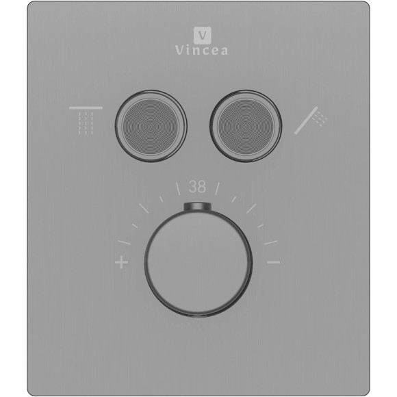 Душевая система Vincea Inspire VSFW-3I21MT1RGM с термостатом Вороненая сталь Душевая система Vincea Inspire VSFW-3I21MT1RGM с термостатом Вороненая сталь