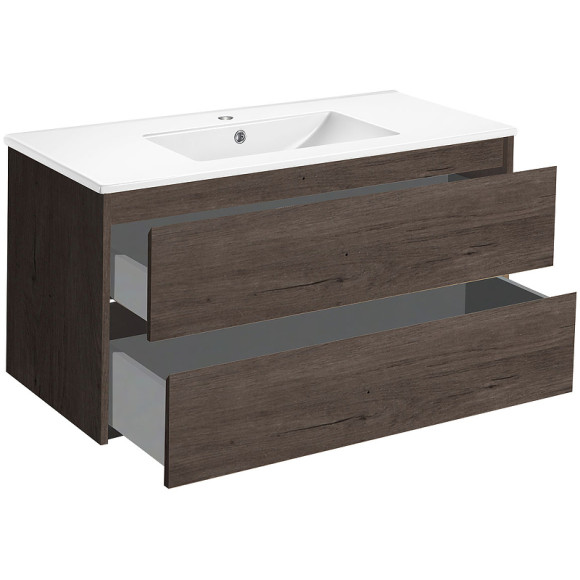 Тумба под раковину Vincea Gio 100 VMC-2G100RO подвесная R.Oak Тумба под раковину Vincea Gio 100 VMC-2G100RO подвесная R.Oak