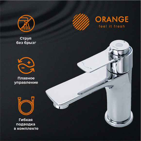 Смеситель для раковины Orange Aristo T19-021cr с термостатом Хром Смеситель для раковины Orange Aristo T19-021cr с термостатом Хром