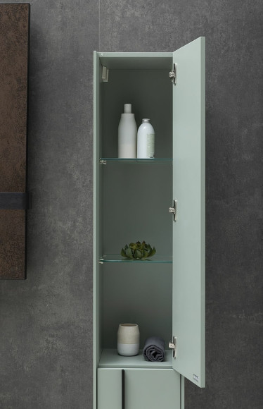 Шкаф пенал Allen Brau Reality 30 R 1.32001.CGM подвесной Олива матовая Шкаф пенал Allen Brau Reality 30 R 1.32001.CGM подвесной Олива матовая