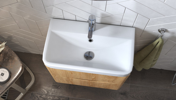 Тумба под раковину Velvex Clay 60 tp.CLA.9595.60.2Y подвесная Дуб верона