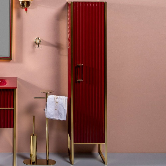 Шкаф пенал Boheme Armadi Art Monaco 35 R 868-RG-R Бордо глянец Золото Шкаф пенал Boheme Armadi Art Monaco 35 R 868-RG-R Бордо глянец Золото