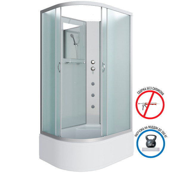 Душевая кабина Niagara Classic 120x80 R NG-2310-14RBKG с гидромассажем Душевая кабина Niagara Classic 120x80 R NG-2310-14RBKG с гидромассажем