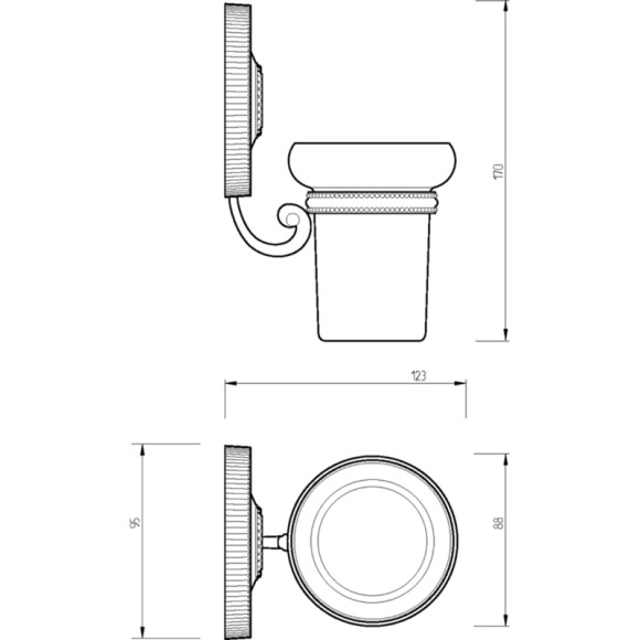 Стакан для зубных щеток Migliore Montecarlo 31519 Белый Золото Стакан для зубных щеток Migliore Montecarlo 31519 Белый Золото