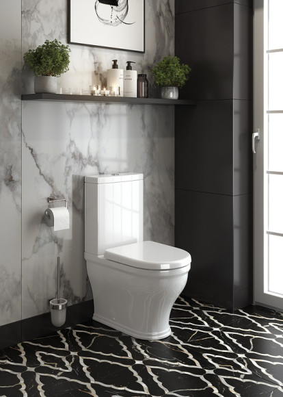 Унитаз компакт Cezares Giubileo CZR-165-CPR/CZR-6045-SC с бачком с сиденьем Микролифт Унитаз компакт Cezares Giubileo CZR-165-CPR/CZR-6045-SC с бачком с сиденьем Микролифт