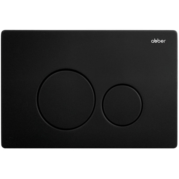 Комплект унитаза с инсталляцией Abber Bequem AC1100MB-AC0105-AC0121MB с сиденьем Микролифт и Черной матовой клавишей смыва