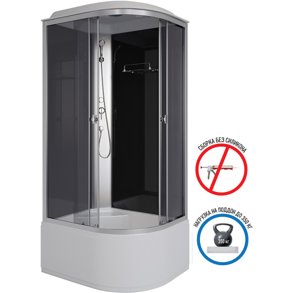 Душевая кабина Niagara Eco 90x80 L E90/80/40L/TN без гидромассажа