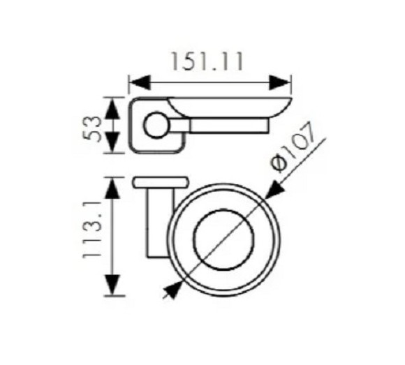 Мыльница Kaiser KH-1703 Хром Мыльница Kaiser KH-1703 Хром