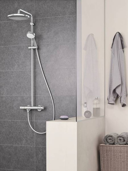 Душевая система Grohe Tempesta Cosmopolitan 26670000 с термостатом Хром
