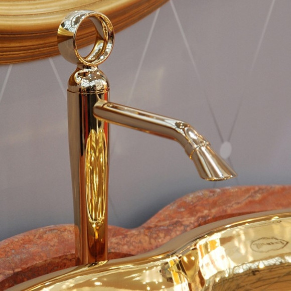 Смеситель для раковины Webert Opera OA830102010 Золото Смеситель для раковины Webert Opera OA830102010 Золото