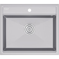 Кухонная мойка Paulmark Stepia 60 PM115951-GRM Серый металлик Кухонная мойка Paulmark Stepia 60 PM115951-GRM Серый металлик