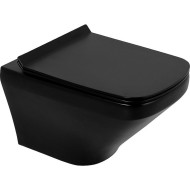 Унитаз BelBagno Sela BB3201CHR-MB подвесной Черный без сиденья Унитаз BelBagno Sela BB3201CHR-MB подвесной Черный без сиденья