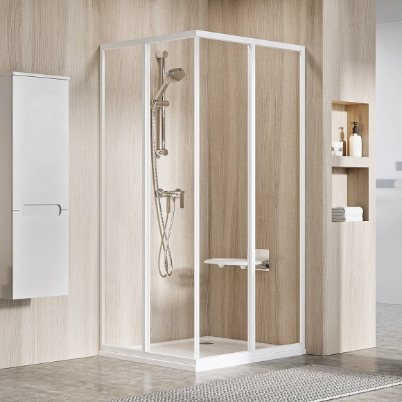 Душевая дверь Ravak Supernova SRV2-90 195 S 14V701O2Z1 профиль Белый стекло Transparent Душевая дверь Ravak Supernova SRV2-90 195 S 14V701O2Z1 профиль Белый стекло Transparent