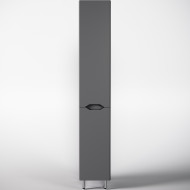 Шкаф пенал Style Line Марелла 30 Люкс Plus СС-00002420 с бельевой корзиной Серый матовый антискрейтч Шкаф пенал Style Line Марелла 30 Люкс Plus СС-00002420 с бельевой корзиной Серый матовый антискрейтч