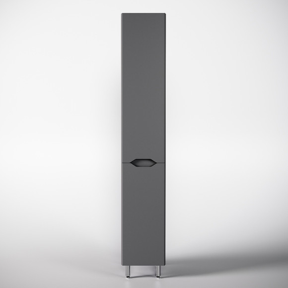 Шкаф пенал Style Line Марелла 30 Люкс Plus СС-00002420 с бельевой корзиной Серый матовый антискрейтч Шкаф пенал Style Line Марелла 30 Люкс Plus СС-00002420 с бельевой корзиной Серый матовый антискрейтч