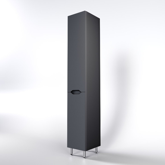 Шкаф пенал Style Line Марелла 30 Люкс Plus СС-00002420 с бельевой корзиной Серый матовый антискрейтч Шкаф пенал Style Line Марелла 30 Люкс Plus СС-00002420 с бельевой корзиной Серый матовый антискрейтч