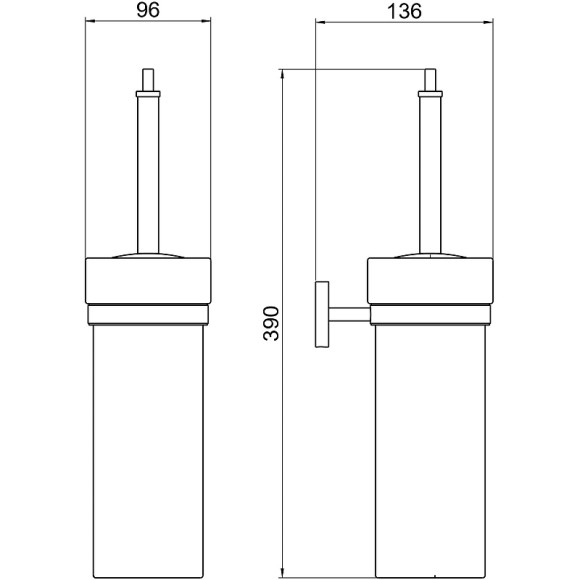 Ершик для унитаза Aquatek Бетта AQ4610CR Хром Ершик для унитаза Aquatek Бетта AQ4610CR Хром