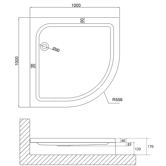 Акриловый поддон для душа Niagara Nova 100x100 NG-100-100 RUS Белый Акриловый поддон для душа Niagara Nova 100x100 NG-100-100 RUS Белый