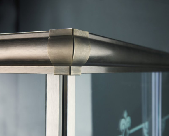 Душевой уголок Cezares Giubileo A-2 90x90 GIUBILEO-A-2-90-SCORREVOLE-C-Br профиль Бронза стекло прозрачное