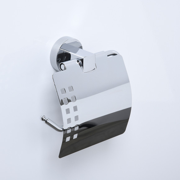 Держатель туалетной бумаги WasserKRAFT Mosel K-46625 с крышкой Хром