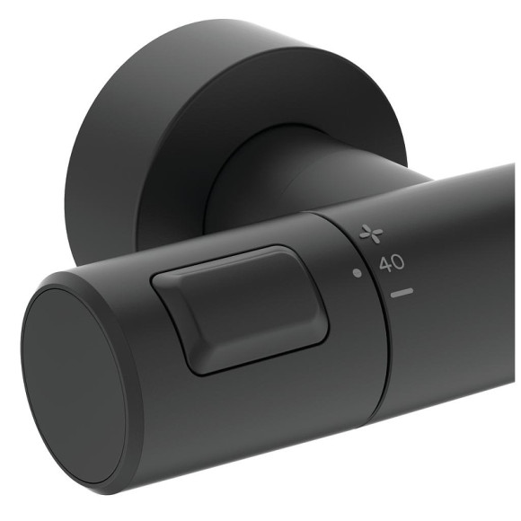 Душевая система Ideal Standard Ceratherm T25 A7545XG с термостатом Черная матовая Душевая система Ideal Standard Ceratherm T25 A7545XG с термостатом Черная матовая