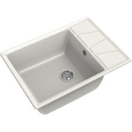 Кухонная мойка GranFest Vertex GF-V-680L Белая Кухонная мойка GranFest Vertex GF-V-680L Белая