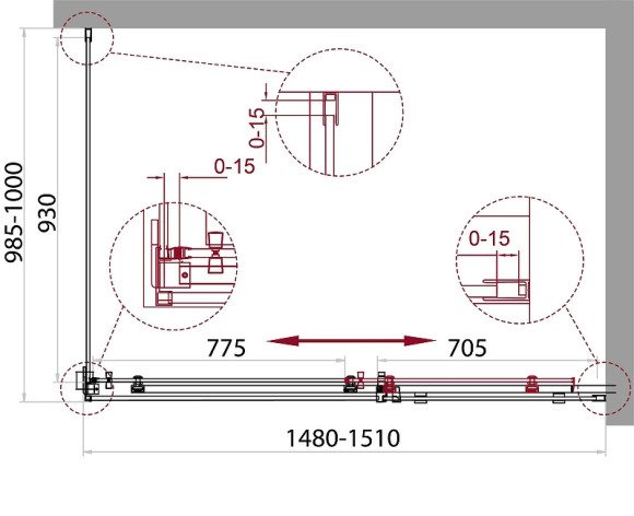 Душевой уголок BelBagno Acqua 150х100 ACQUA-AH-1-150/100-C-Cr профиль Хром стекло прозрачное Душевой уголок BelBagno Acqua 150х100 ACQUA-AH-1-150/100-C-Cr профиль Хром стекло прозрачное