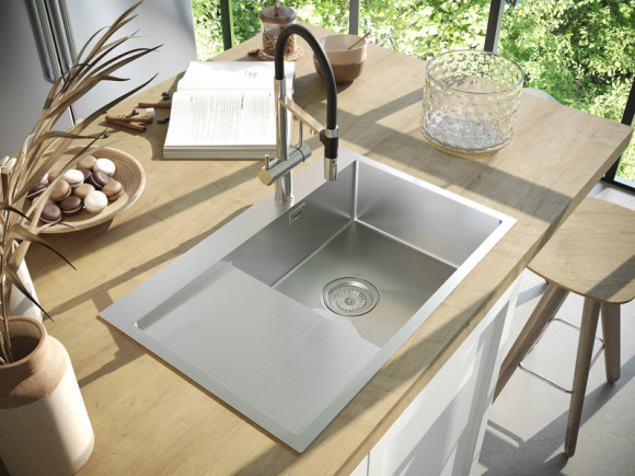 Кухонная мойка Paulmark Velten 78F PM807851-BSR Брашированная сталь Кухонная мойка Paulmark Velten 78F PM807851-BSR Брашированная сталь