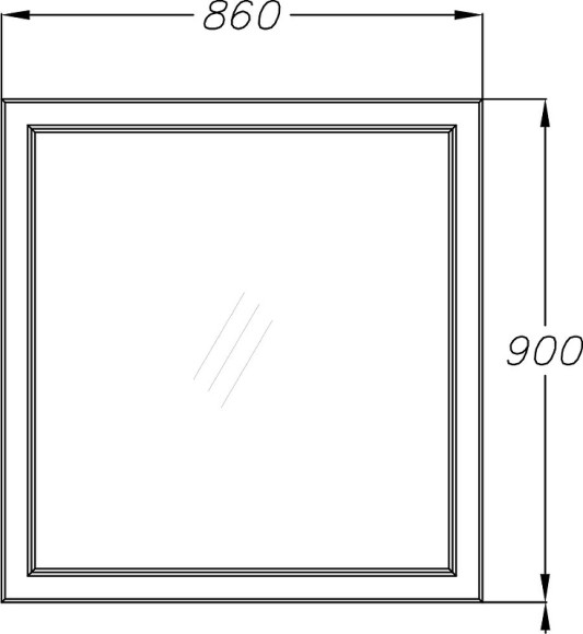 Зеркало Opadiris Омега 85 00-00002827 Слоновая кость Зеркало Opadiris Омега 85 00-00002827 Слоновая кость