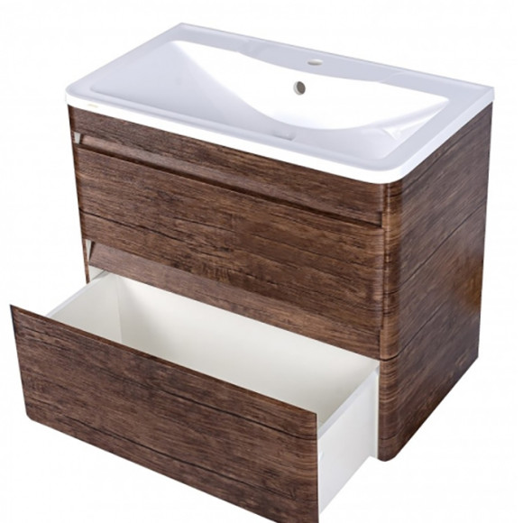 Тумба под раковину Style Line Атлантика Люкс Plus 60 СС-00002205 подвесная Старое дерево Тумба под раковину Style Line Атлантика Люкс Plus 60 СС-00002205 подвесная Старое дерево