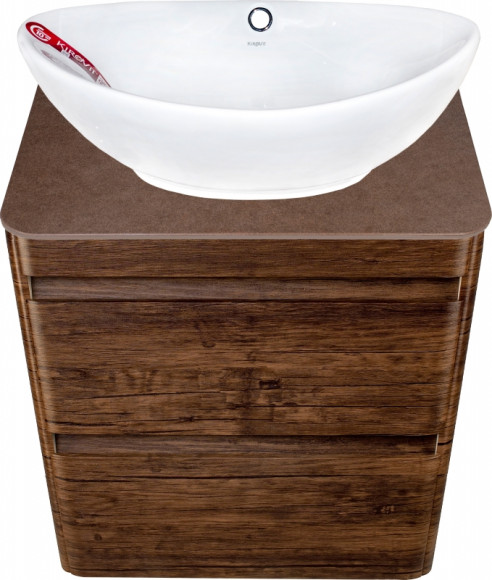 Тумба под раковину Style Line Атлантика Люкс Plus 60 СС-00002205 подвесная Старое дерево Тумба под раковину Style Line Атлантика Люкс Plus 60 СС-00002205 подвесная Старое дерево