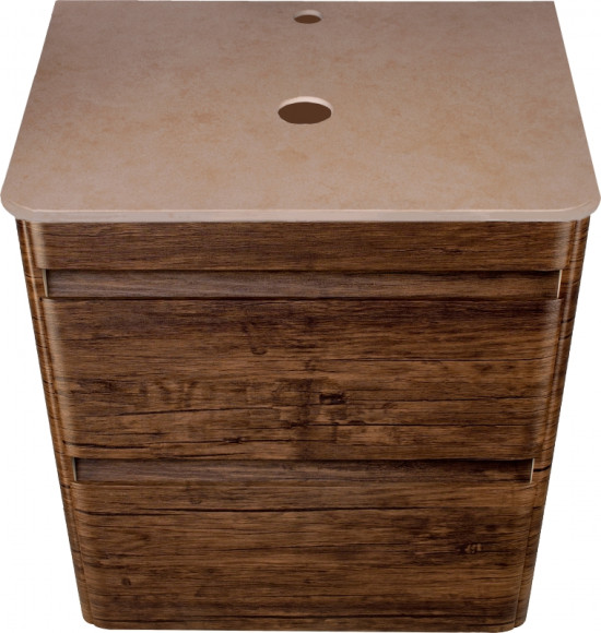 Тумба под раковину Style Line Атлантика Люкс Plus 60 СС-00002205 подвесная Старое дерево Тумба под раковину Style Line Атлантика Люкс Plus 60 СС-00002205 подвесная Старое дерево