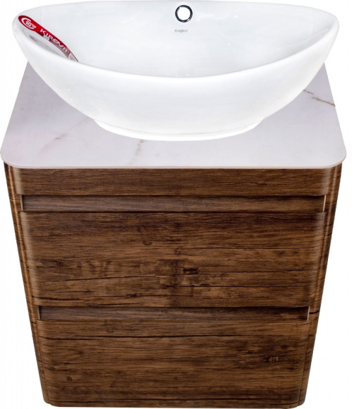 Тумба под раковину Style Line Атлантика Люкс Plus 60 СС-00002205 подвесная Старое дерево Тумба под раковину Style Line Атлантика Люкс Plus 60 СС-00002205 подвесная Старое дерево