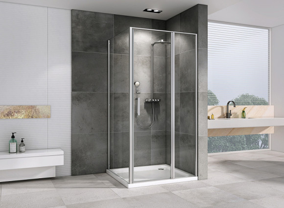 Душевой уголок Abber Sonnenstrand 110x70 AG04110S-S70 профиль Хром стекло прозрачное