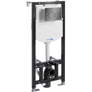 Инсталляция WasserKRAFT Aller 10TLT.010.ME.PB02 для унитаза с Черной глянцевой клавишей смыва