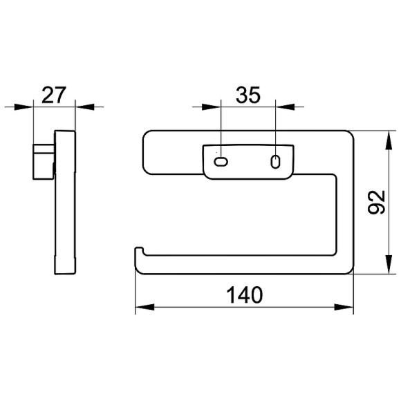 Держатель для туалетной бумаги Keuco Collection Moll 12762 010000 Хром Держатель для туалетной бумаги Keuco Collection Moll 12762 010000 Хром