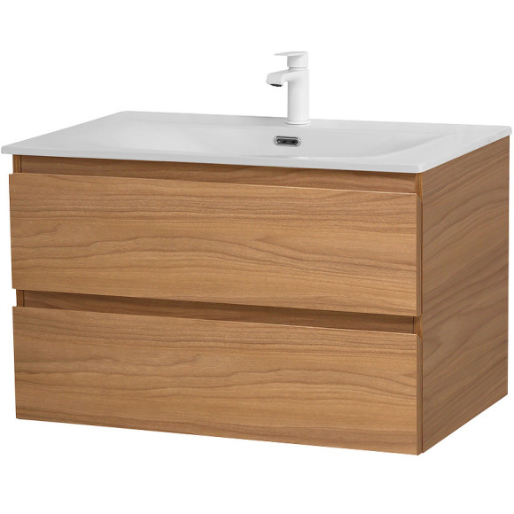 Тумба под раковину Cezares Molveno 90 MOLVENO-90-2C-SO-NC подвесная Noce Chiaro